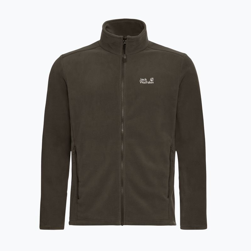 Мъжки поларен суитшърт Jack Wolfskin Taunus 200 Full Zip obsidian moss 7