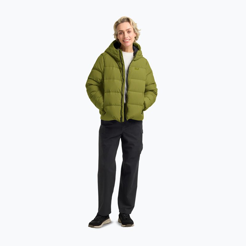 Дамско пухено палто Jack Wolfskin Frozen Palace khaki green 2
