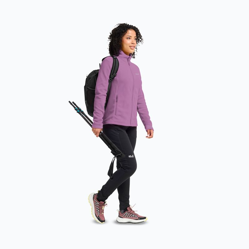 Дамски поларен суитшърт Jack Wolfskin Taunus 100 Full Zip vivid orchid 2