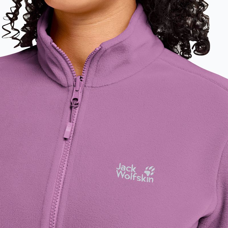 Дамски поларен суитшърт Jack Wolfskin Taunus 100 Full Zip vivid orchid 4