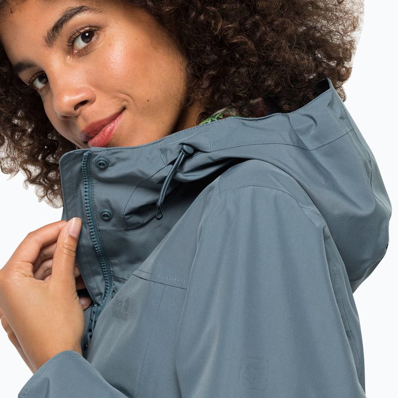 Дамски Jack Wolfskin Cape York Paradise mackintosh grey 1111244_6167 3
