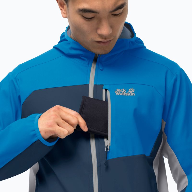 Мъжко софтшел яке Jack Wolfskin Eagle Peak II, синьо 1306911_1361 3