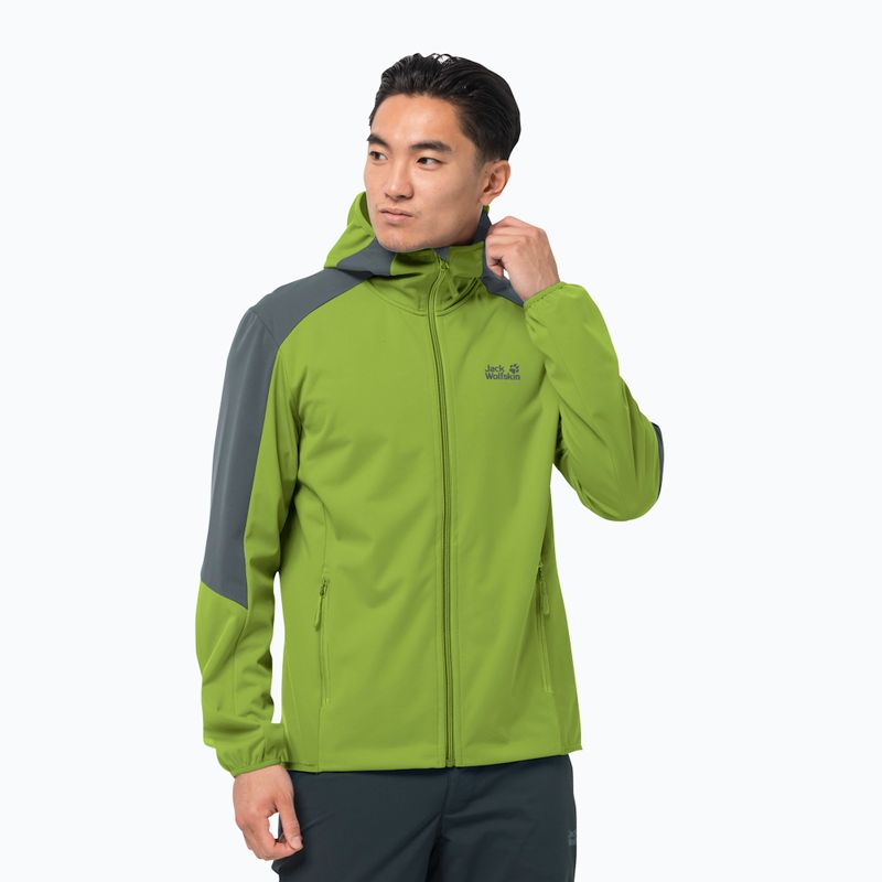 Jack Wolfskin Go Hike мъжко софтшел яке зелено 1306921_4073