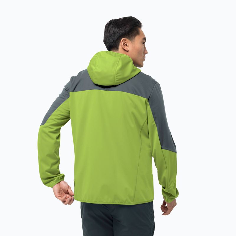 Jack Wolfskin Go Hike мъжко софтшел яке зелено 1306921_4073 2
