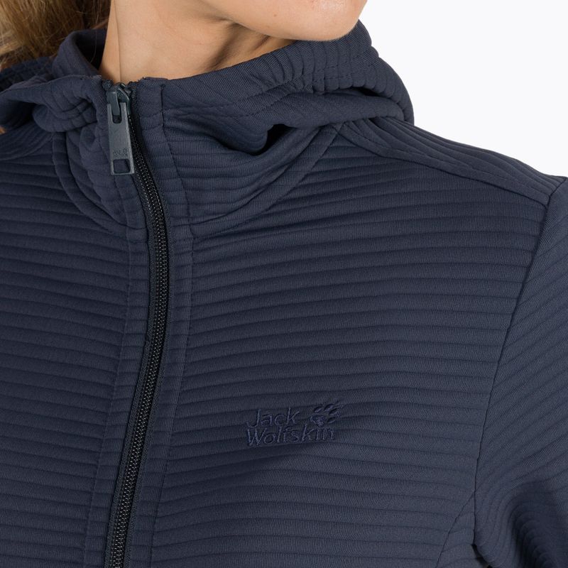 Jack Wolfskin дамско яке за трекинг Modesto с качулка нощно синьо 5