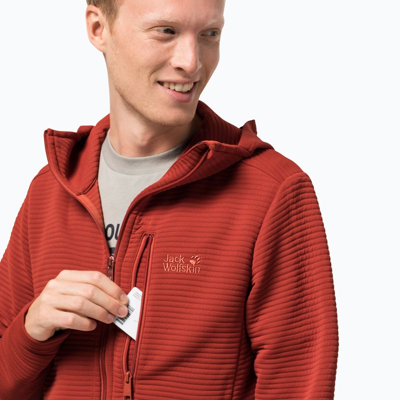 Мъжки суитшърт с полар Modesto на Jack Wolfskin червен 1706492_3740 4