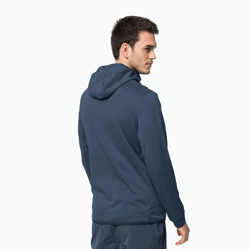 Мъжки суитшърт с полар Hydro Grid на Jack Wolfskin, тъмносин 1710001_1383 2