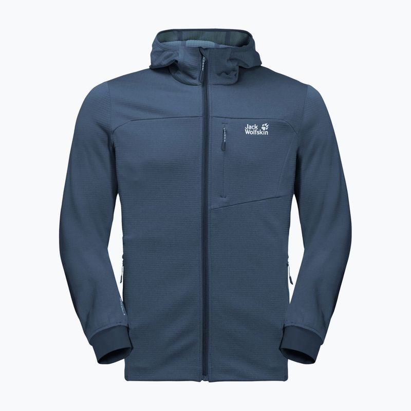 Мъжки суитшърт с полар Hydro Grid на Jack Wolfskin, тъмносин 1710001_1383 6