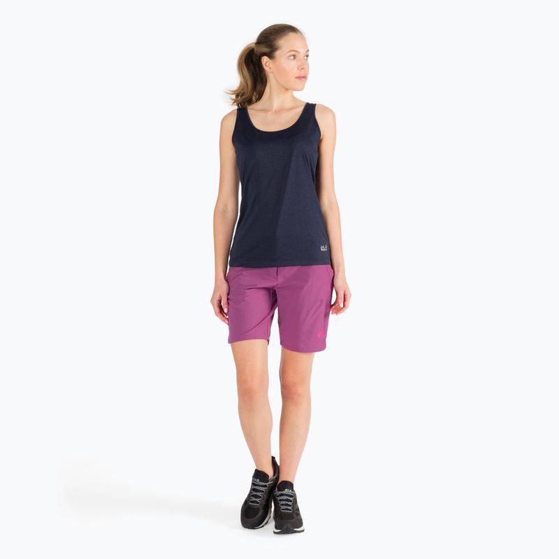 Jack Wolfskin дамска тениска за трекинг Pack & Go Tank тъмно синьо 1807282_1010 2