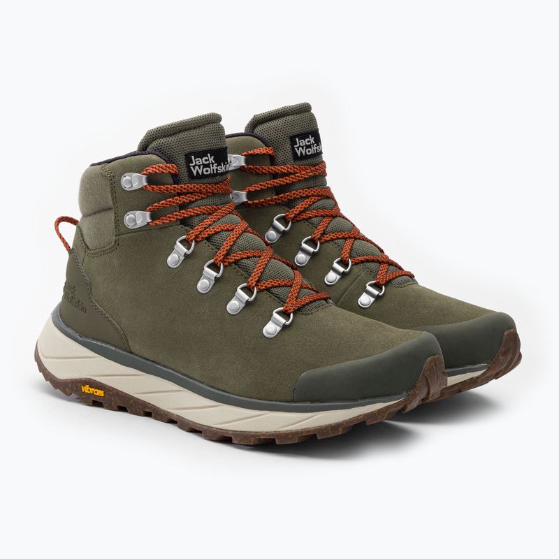 Мъжки ботуши за трекинг Terraventure Urban Mid каки/оранжеви на Jack Wolfskin 4