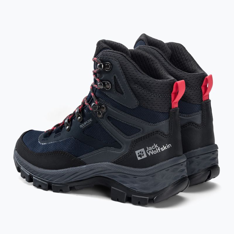 Jack Wolfskin дамски ботуши за трекинг Rebellion Guide Texapore Mid черно-сини 4053801 3