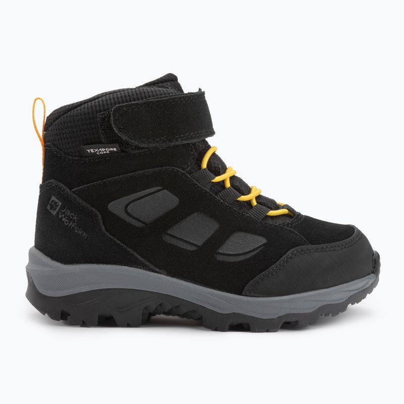 Jack Wolfskin Vojo Lt Texapore Mid детски ботуши за трекинг черни 4054021 2