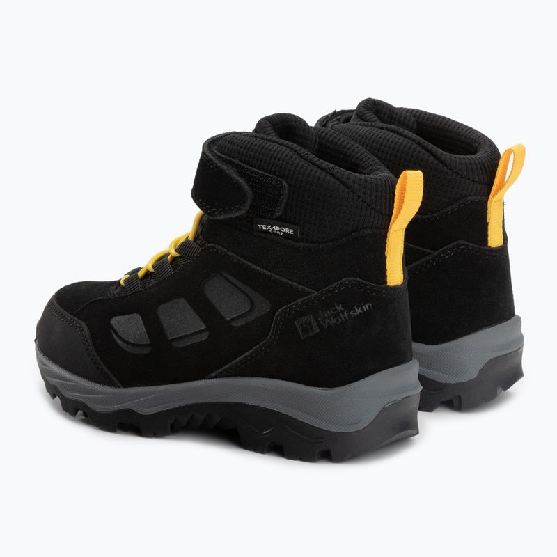 Jack Wolfskin Vojo Lt Texapore Mid детски ботуши за трекинг черни 4054021 3