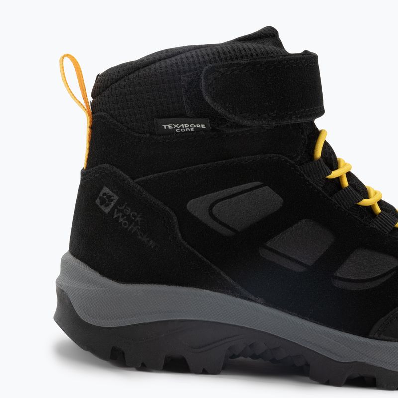 Jack Wolfskin Vojo Lt Texapore Mid детски ботуши за трекинг черни 4054021 7