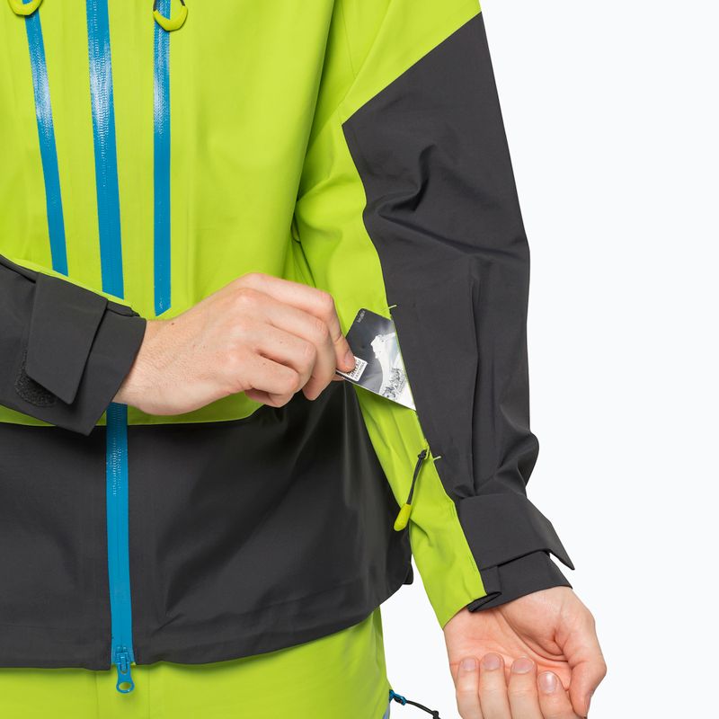 Мъжко ски яке Jack Wolfskin Alpspitze 3L lime 5