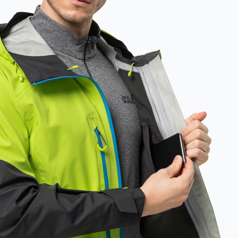 Мъжко ски яке Jack Wolfskin Alpspitze 3L lime 6