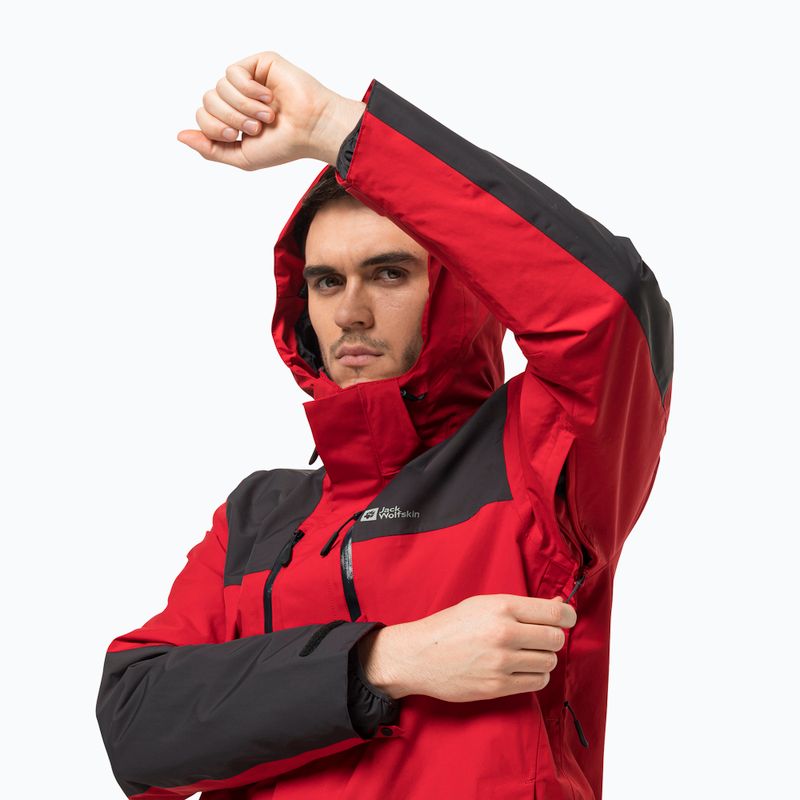 Мъжко дъждобранно яке Jasper на Jack Wolfskin червено 1115261_2206_002 7