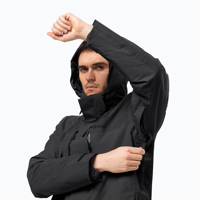 Мъжко дъждобранно яке Jasper на Jack Wolfskin черно 1115261_6000_006 5