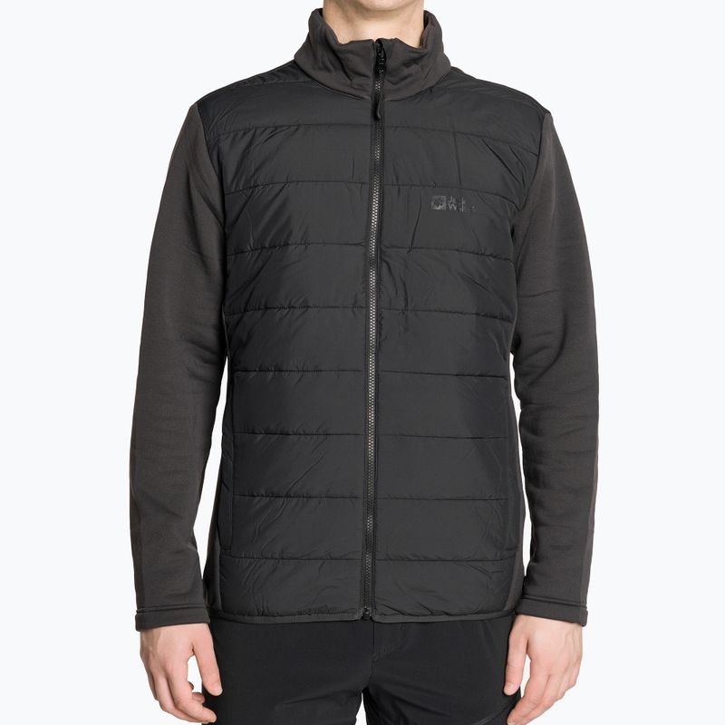 Мъжко дъждобранно яке Jack Wolfskin Glaabach сиво-черно 1115291_6000_006 10