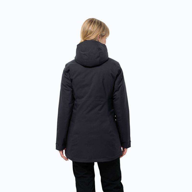 Дамско зимно яке Jack Wolfskin Stirnberg Ins blackre 2