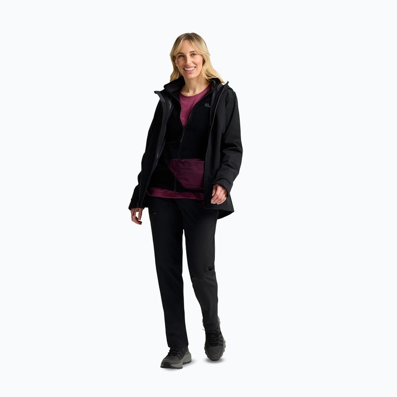 Дамско яке 3в1 Jack Wolfskin Moonrise 3In1 черно 2