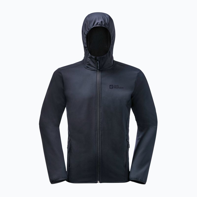 Jack Wolfskin мъжко софтшел яке Bornberg Hoody тъмно синьо 1307471_1010 7