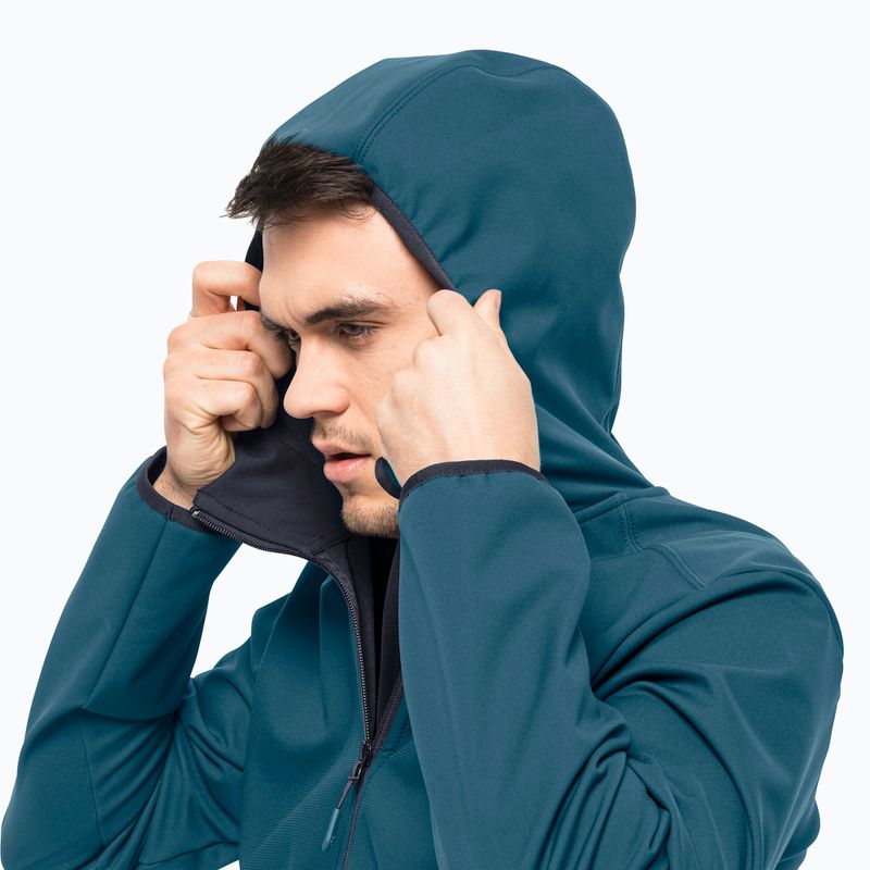 Jack Wolfskin мъжко софтшел яке Bornberg Hoody blue 1307471_4133 4