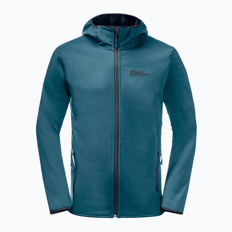 Jack Wolfskin мъжко софтшел яке Bornberg Hoody blue 1307471_4133 5