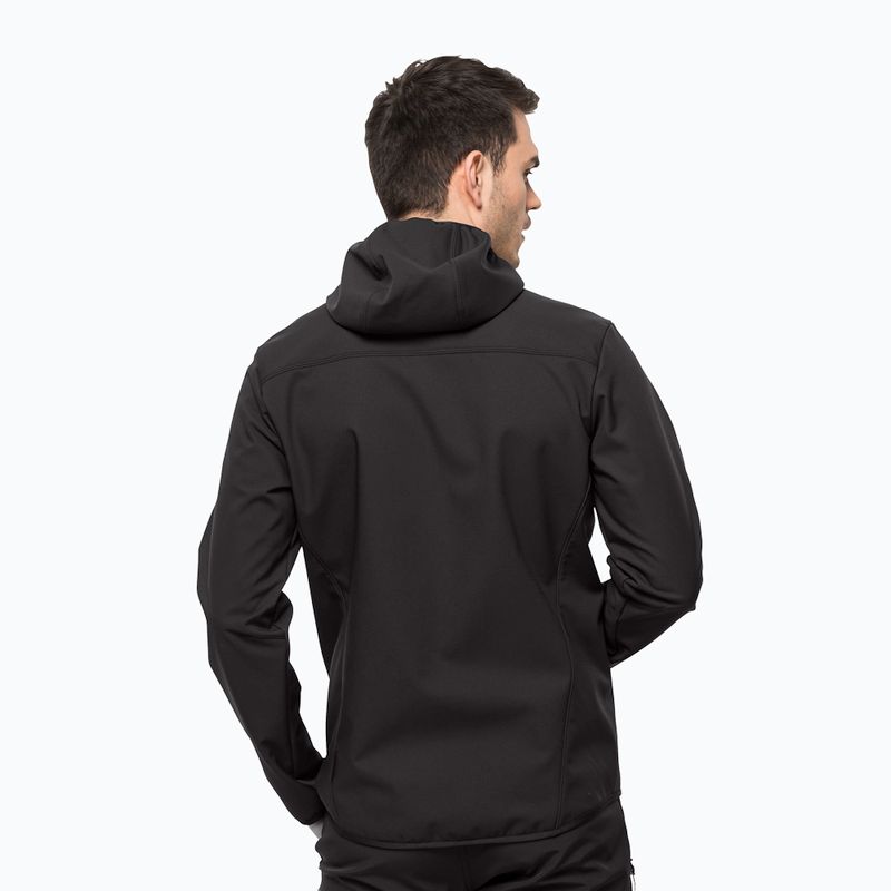 Jack Wolfskin Bornberg Hoody мъжко софтшел яке черно 1307471_6000 2