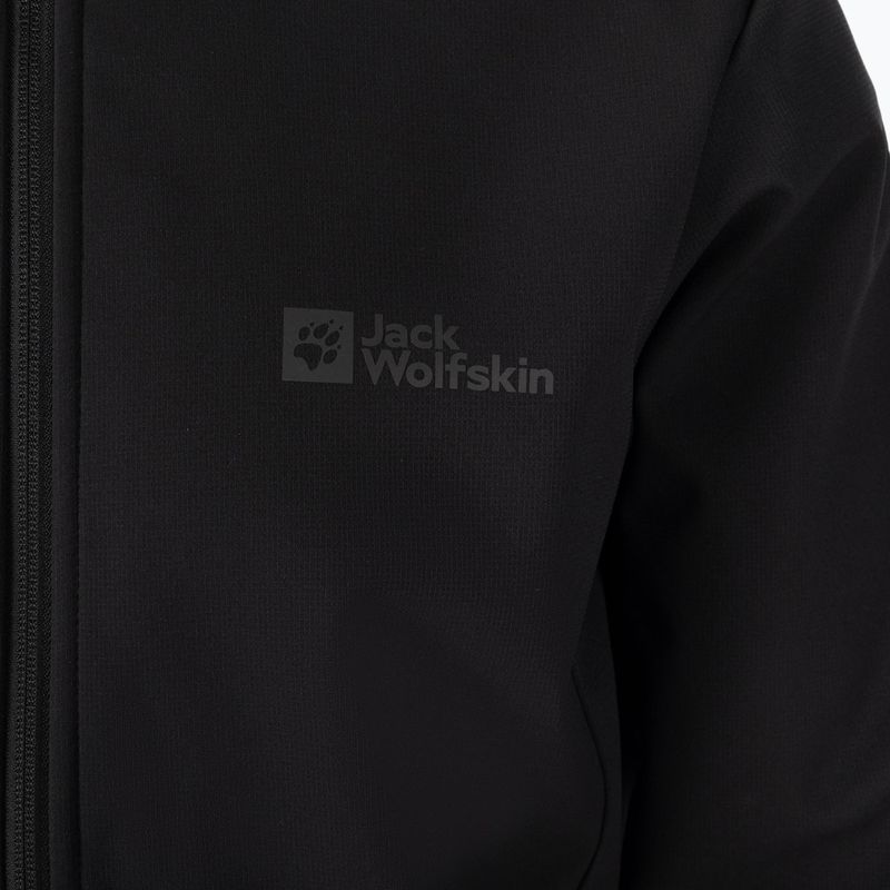 Jack Wolfskin Bornberg Hoody мъжко софтшел яке черно 1307471_6000 8