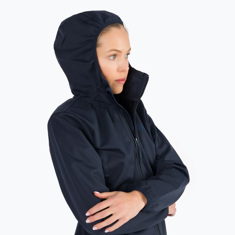 Дамско софтшел яке Windhain Hoody night blue на Jack Wolfskin 7