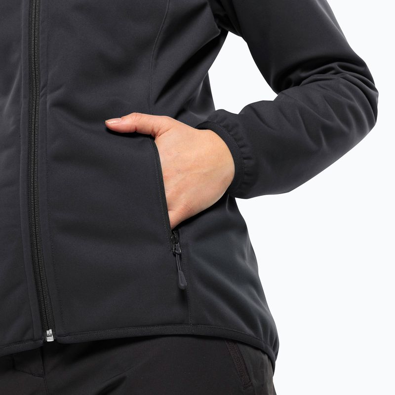 Дамско софтшел яке Jack Wolfskin Windhain Hoody black 5