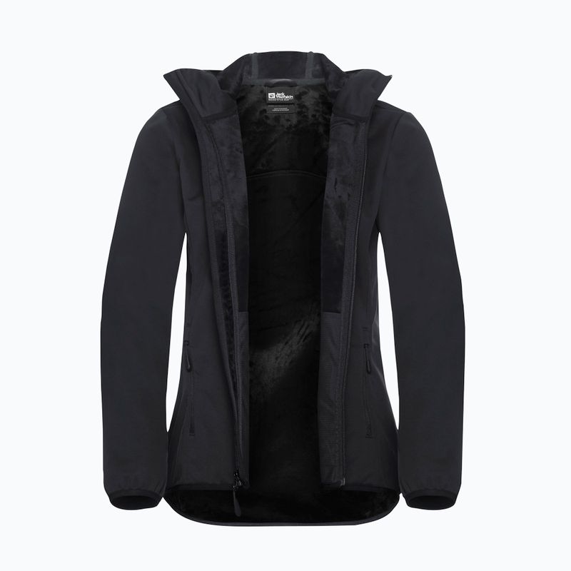Дамско софтшел яке Jack Wolfskin Windhain Hoody black 10