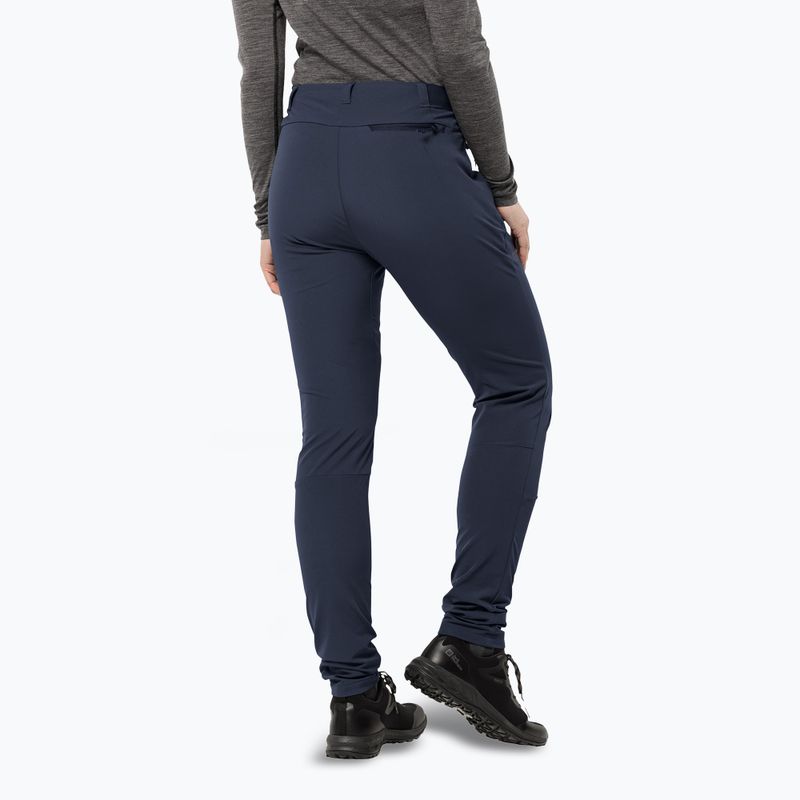 Дамски софтшел панталони Jack Wolfskin Geigelstein Slim night blue 2