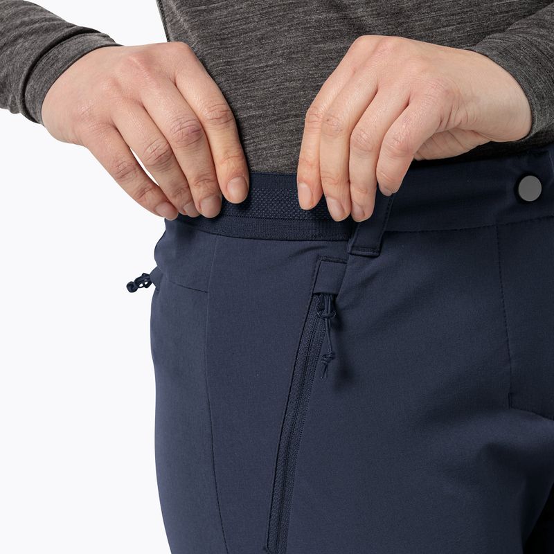 Дамски софтшел панталони Jack Wolfskin Geigelstein Slim night blue 5