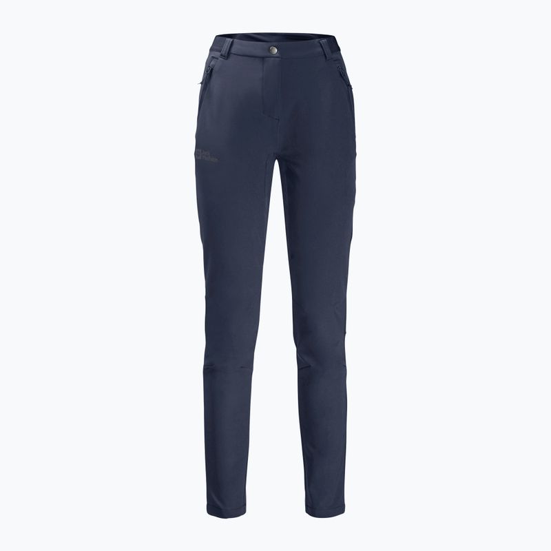 Дамски софтшел панталони Jack Wolfskin Geigelstein Slim night blue 7
