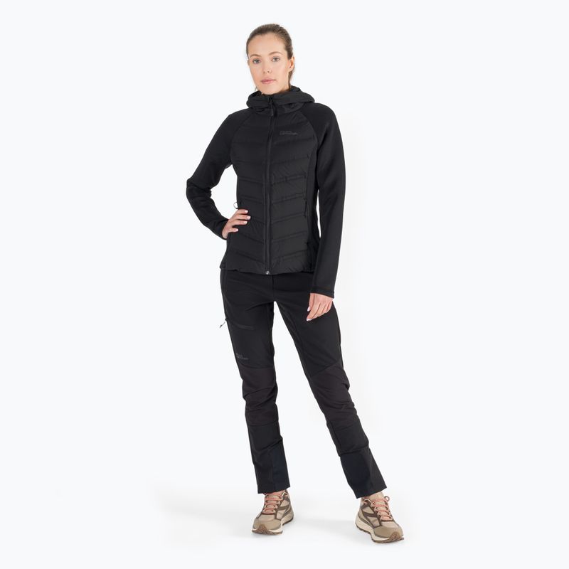 Jack Wolfskin дамско яке Tasman Down Hybrid черно 1707273_6000_005 2