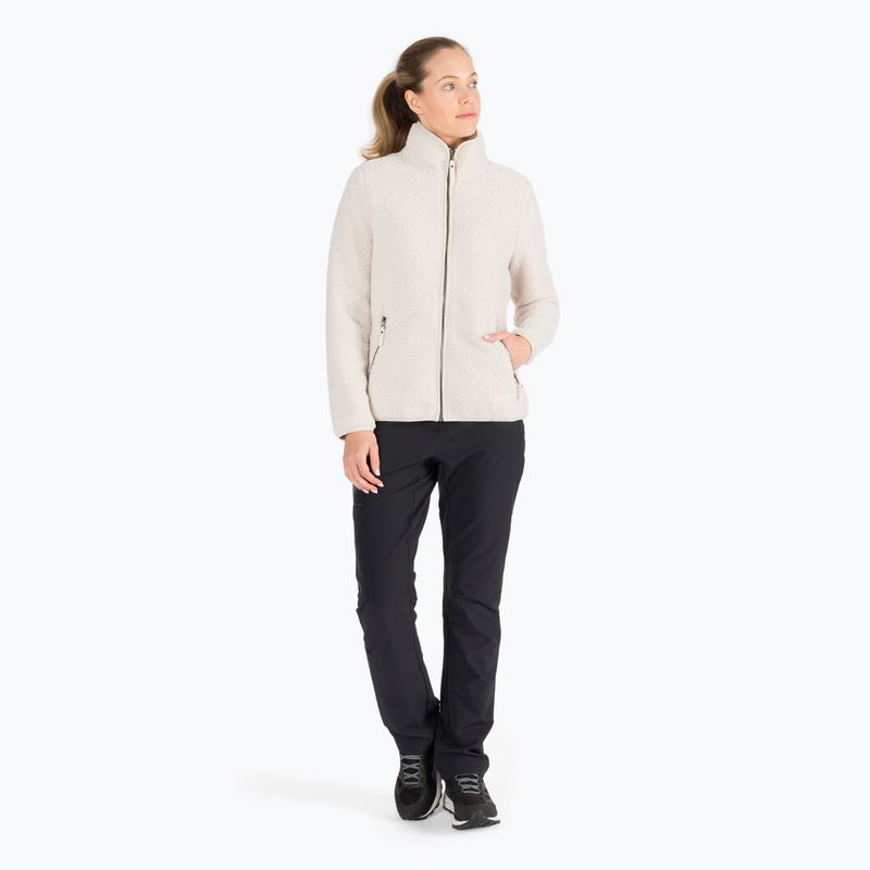 Jack Wolfskin дамски поларен суитшърт High Cloud бял 1708731 2