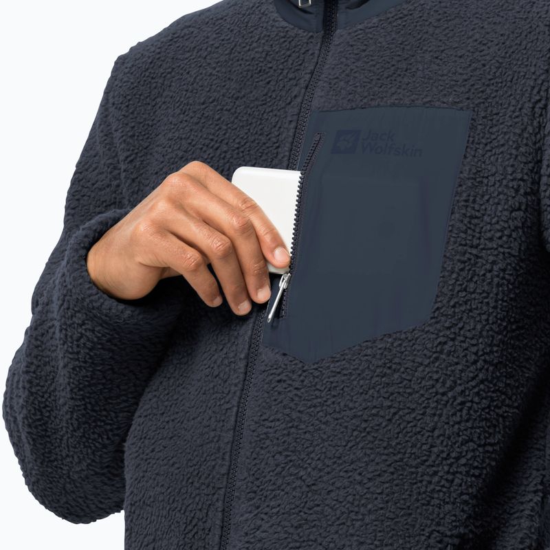 Мъжки суитшърт Kingsway от полар на Jack Wolfskin  тъмносин 1709002 4