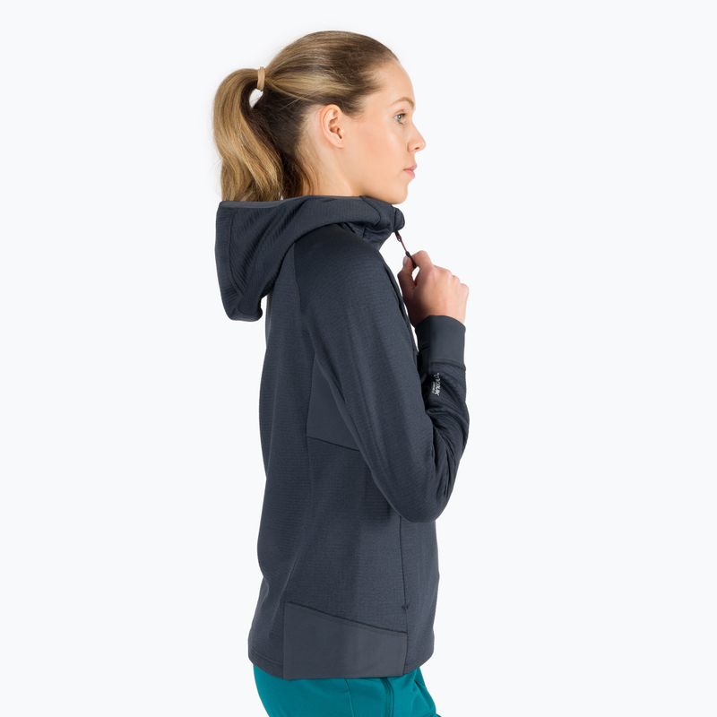 Дамски полар Jack Wolfskin Hydro Grid Fleece сив 1709911 3