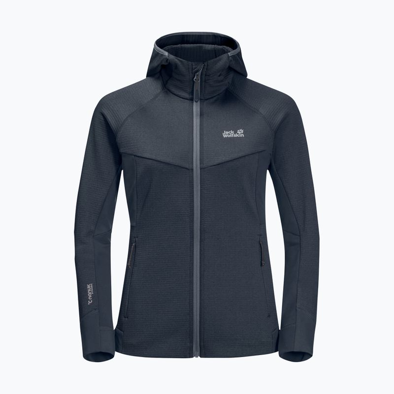 Дамски полар Jack Wolfskin Hydro Grid Fleece сив 1709911 9
