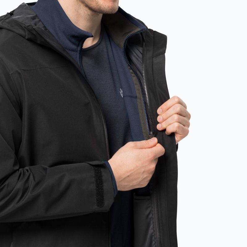Мъжки суитшърт Beilstein от полар на Jack Wolfskin  тъмносин 1710551 3