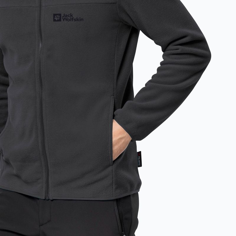 Мъжки суитшърт Beilstein от полар на Jack Wolfskin  черен 1710551 4