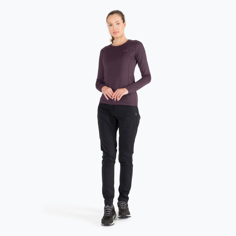 Jack Wolfskin мъжка тениска с дълъг ръкав Infinite LS purple 1808311 2