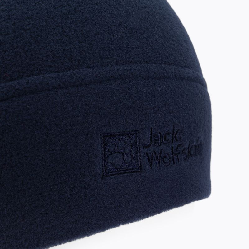 Jack Wolfskin Real Stuff зимна шапка от полар тъмносиня 1909852 3