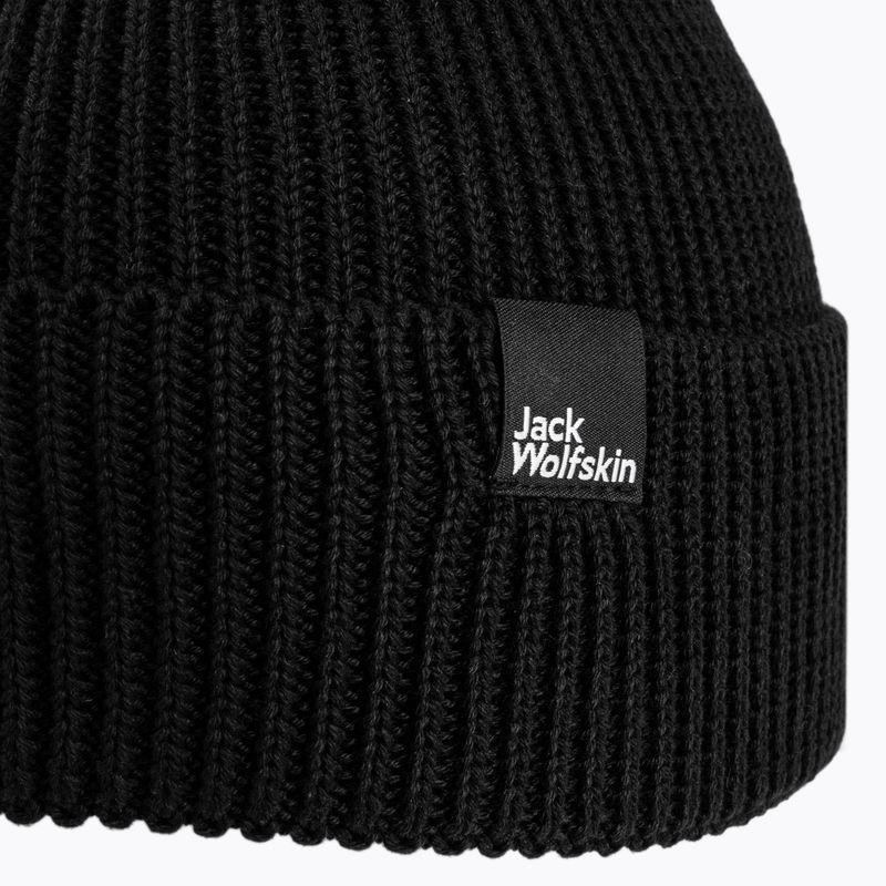 Jack Wolfskin Essential Beanie зимна шапка черна 1910881 3