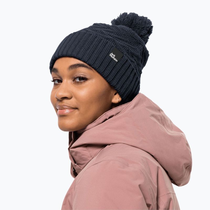 Женска зимна шапка Jack Wolfskin Lorelei Beanie navy blue 1910901 4
