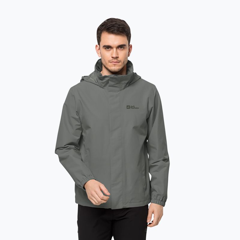 Мъжко дъждобранно яке Stormy Point 2L на Jack Wolfskin, зелено 1111142