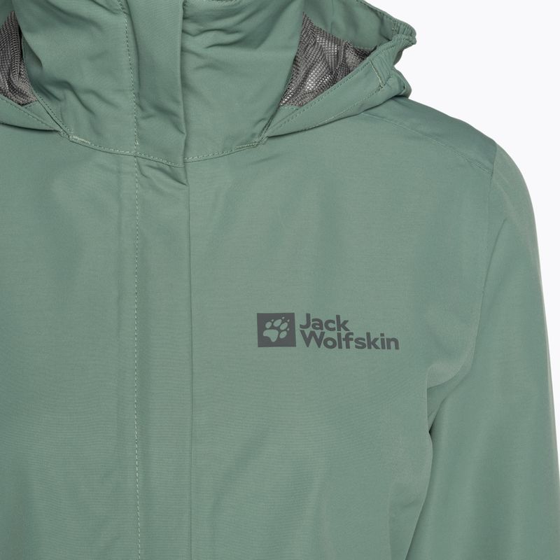 Jack Wolfskin дамско дъждобранно яке Stormy Point 2L зелено 1111202 8
