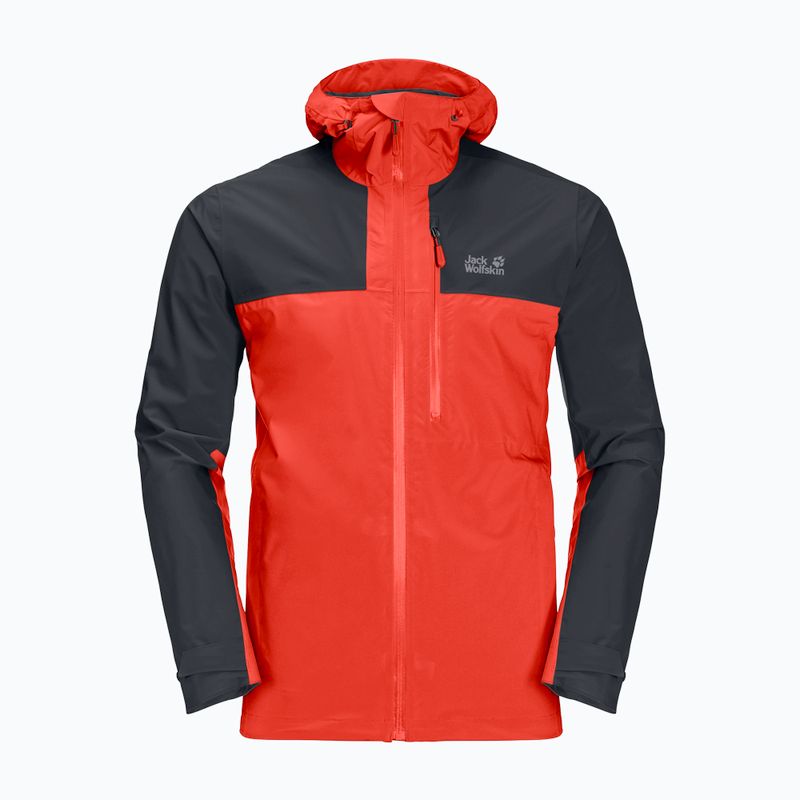 Мъжко дъждобранно яке Go Hike на Jack Wolfskin, червено 1114051 7